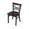 Holland Bar Stool Co 620 Catalina 18" Chair with Black Wrinkle Finish and Dark Cherry Oak Seat 62018BWDCOak - alternate 1
